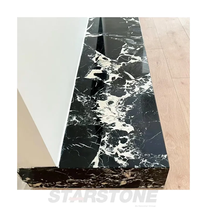 Modern Minimalist Marble TV Stand 3