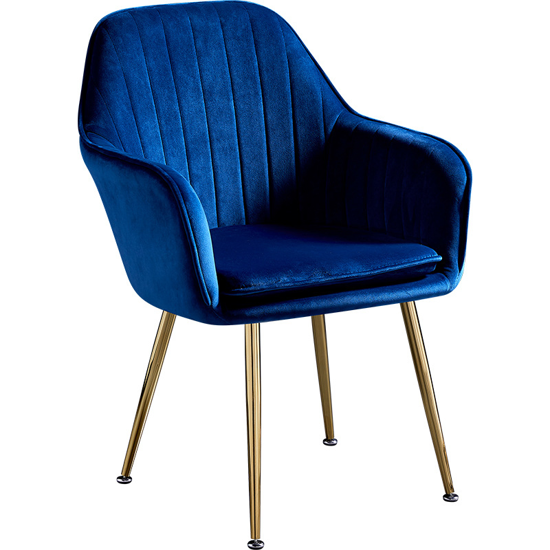 Wholesale Modern Restaurant Dining Room Furniture Comfortable Grey Velvet Fabric Dining Chaise