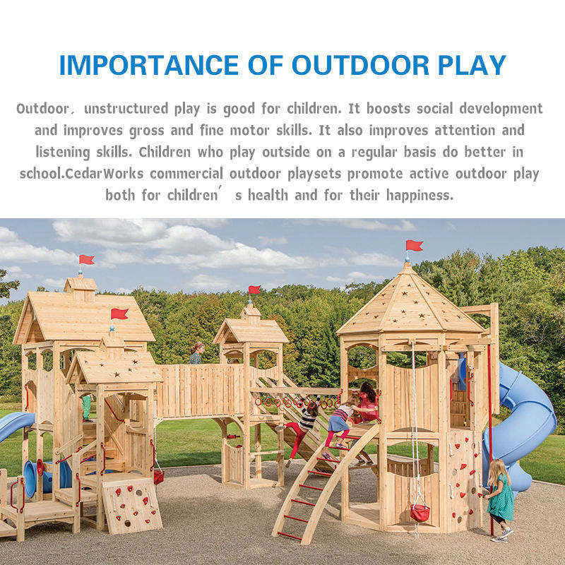 Wooden Playground Equipment Indoor Play Set Furniture for Preschool Nursery Furniture Solutions Montessori Furniture for Kid