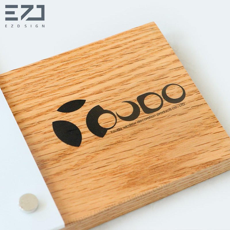 Custom Solid Wood Conference Room Office Door Name Signage for Name Plate