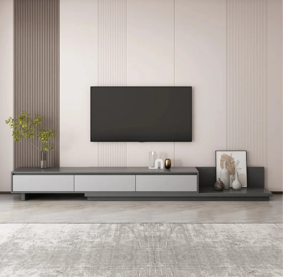 Modern Minimalist TV Stand Detail 1