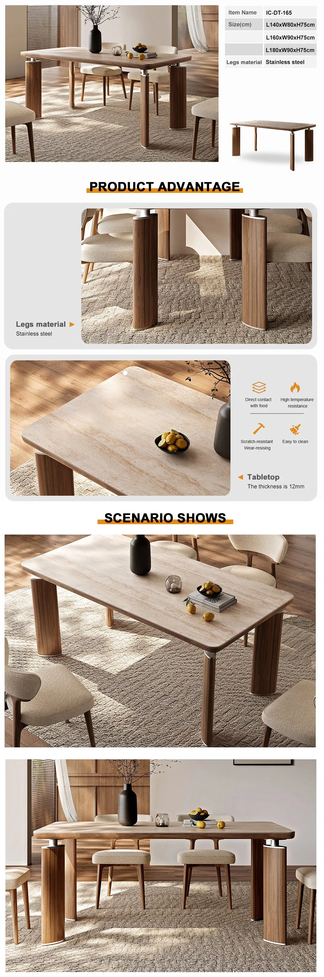 Sintered Stone Dining Table