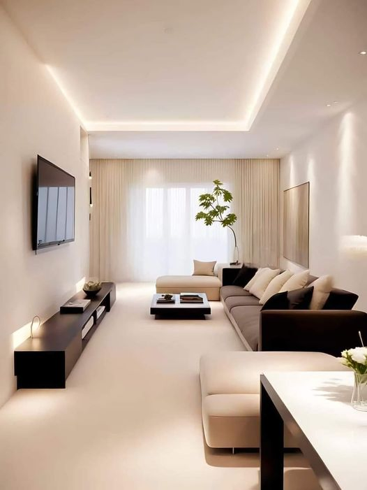 Modern Minimalist TV Cabinet Living Room Furniture Solid Wood TV Stand