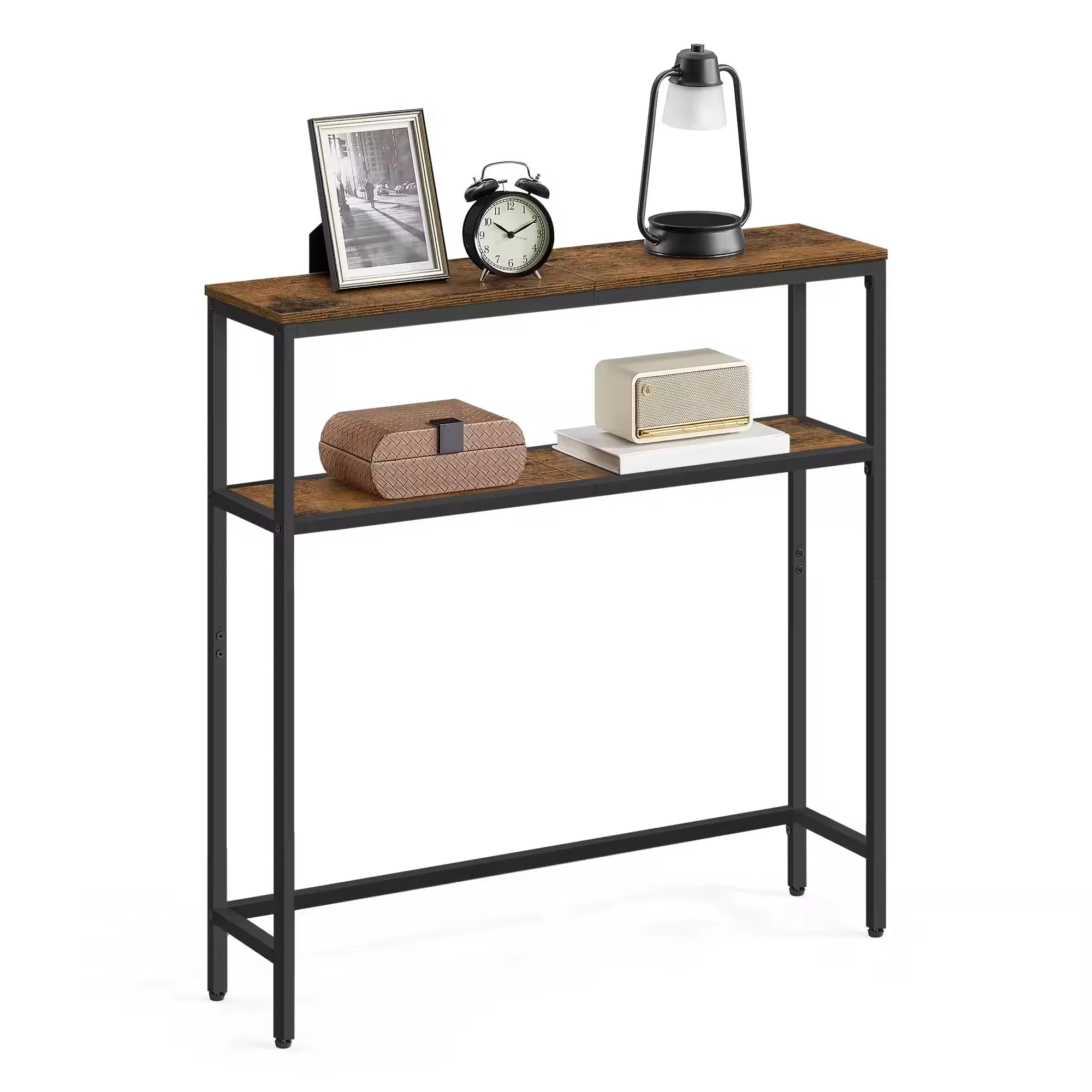 2-Tier Console Narrow Entryway Sofa Table