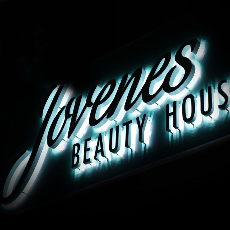 Custom Stainless Steel 3D LED Signage for Business Buildings