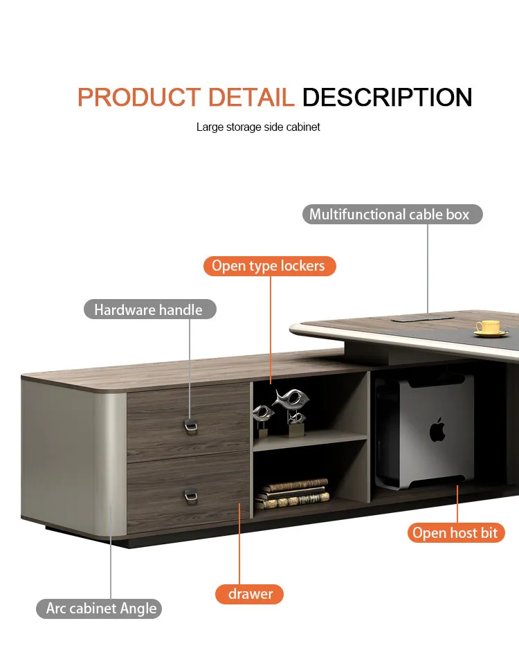 Executive Office Desk Detail 4