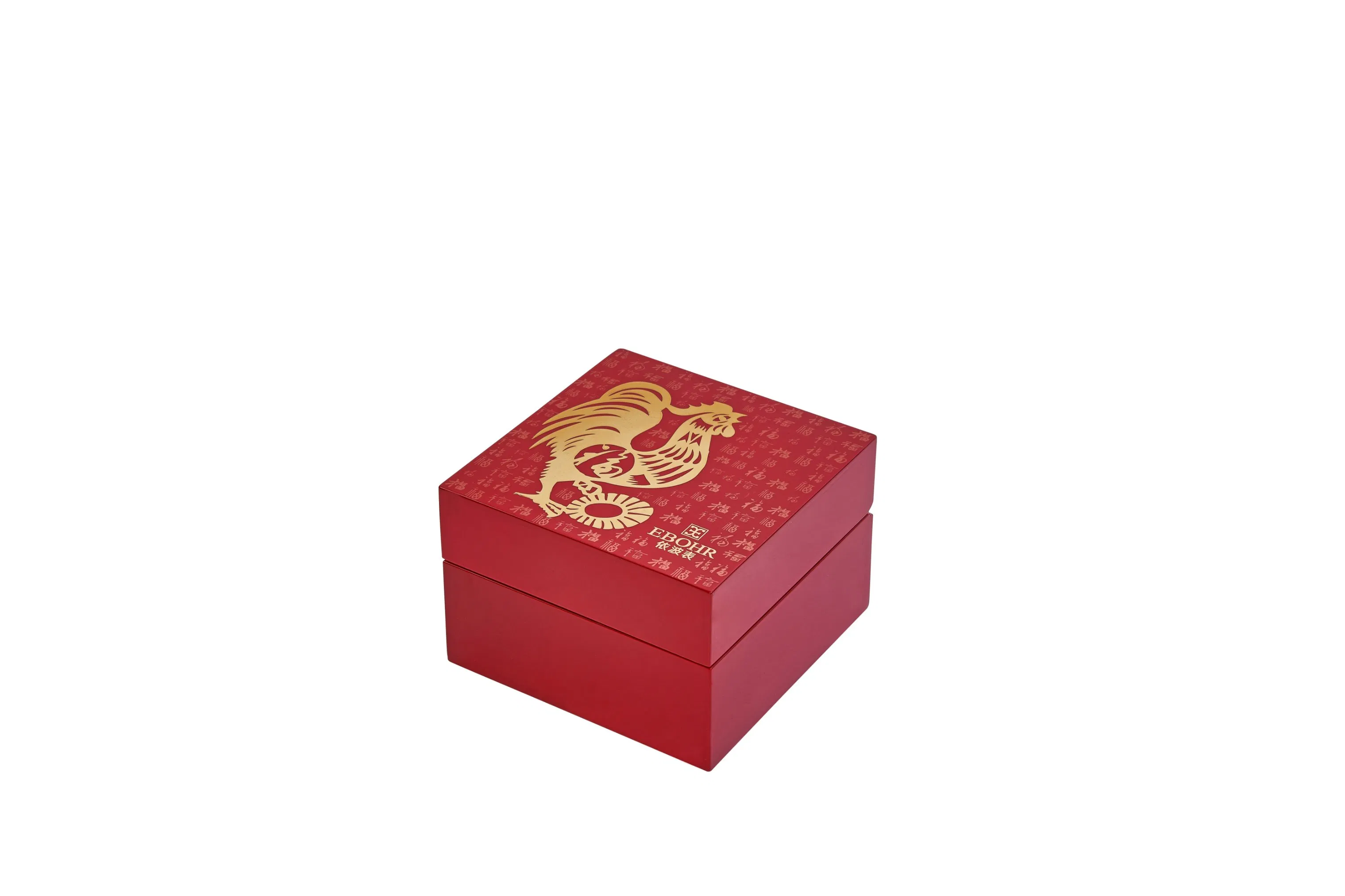 Luxury Handcrafted Wooden Jewelry Box with Custom Hot Stamping