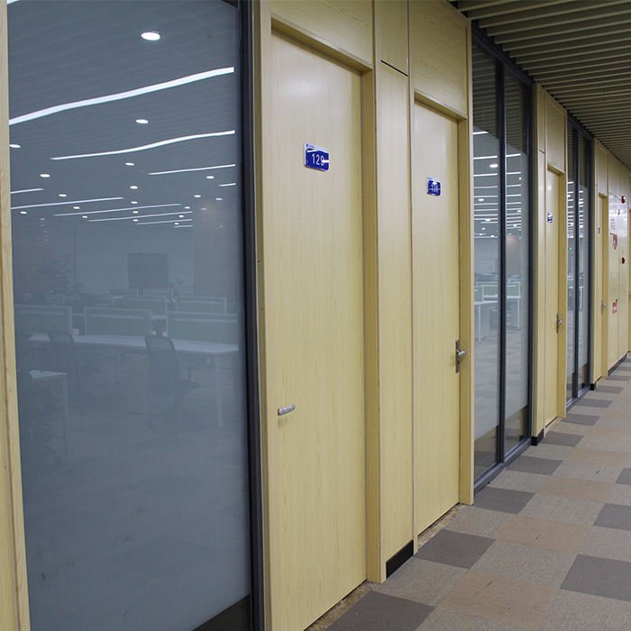 High Quality Glass Partition Wall Office Partition Factory Partition Room Modular Wall Divider with Wooden Doors