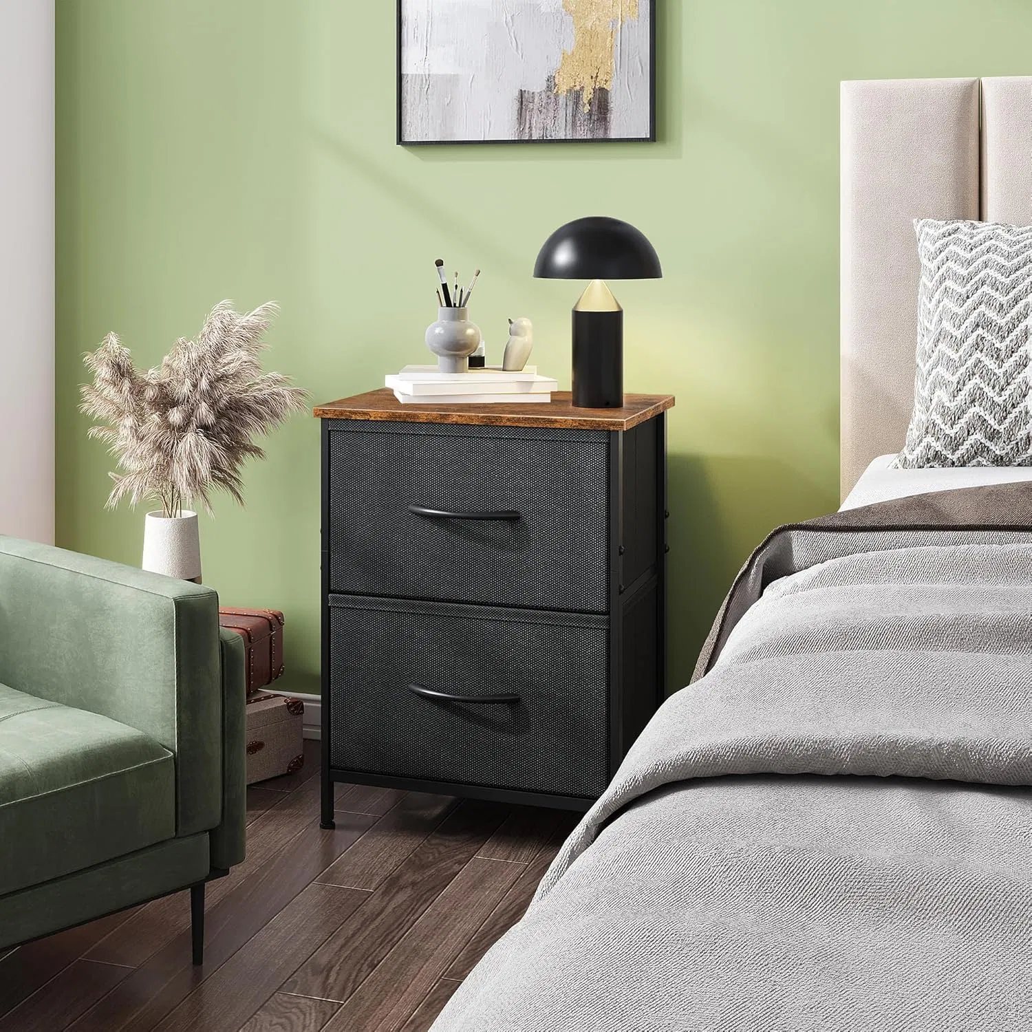 Hot Sale Hotel Bedroom Furniture Wooden Furniture Bedside Table Storage Nightstand