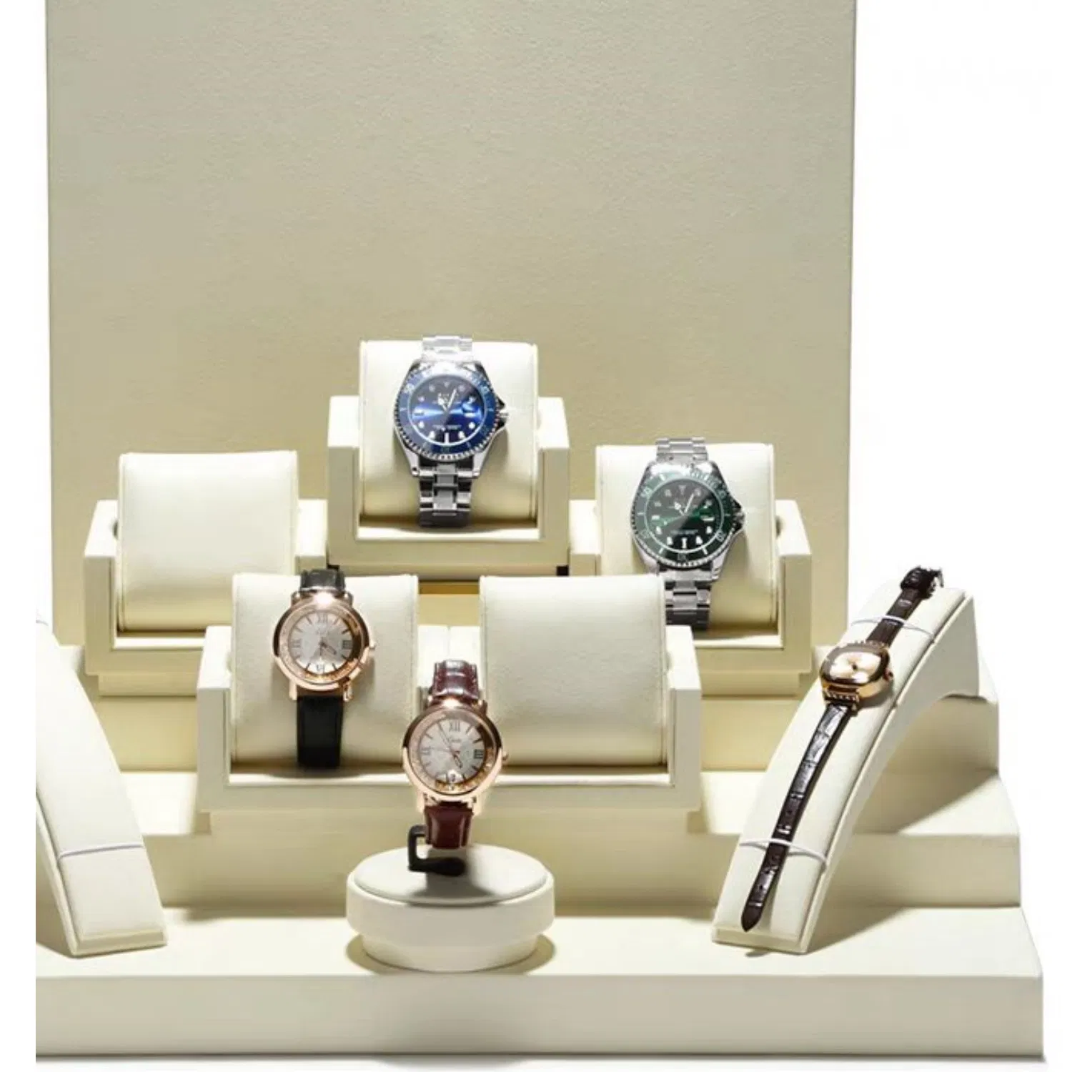 Bespoke Watch Organizer with Handcrafted Finish for Luxury Timepieces Factory Customization: Size, Material, Lining Color, Logo Printing, Jewelry Box PU Leather