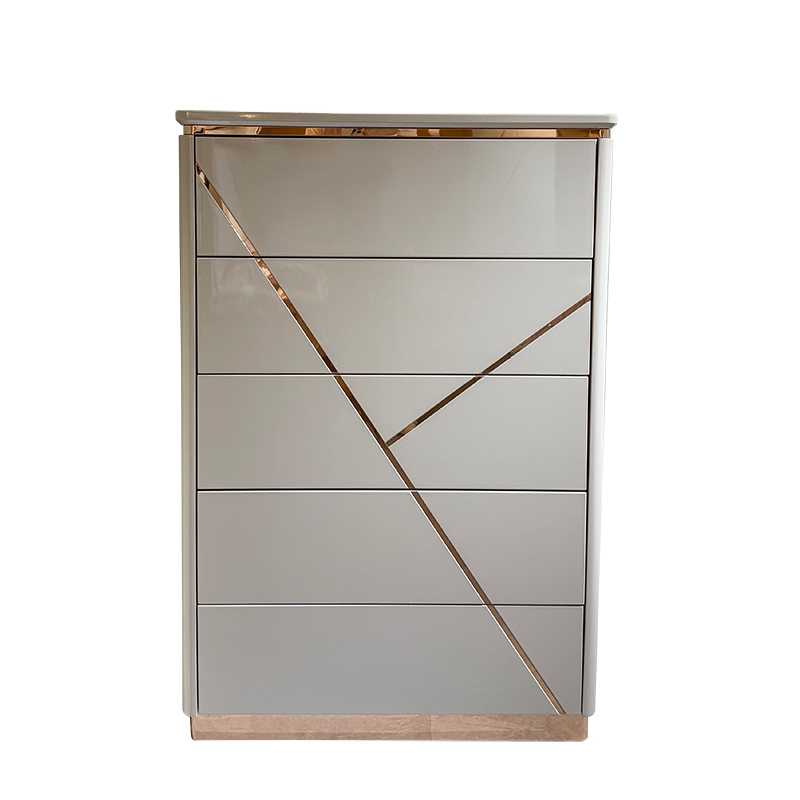 Modern Minimalist Wooden Nightstand with 2-Layer Drawers Large Storage Bedside Cabinet for Bedroom