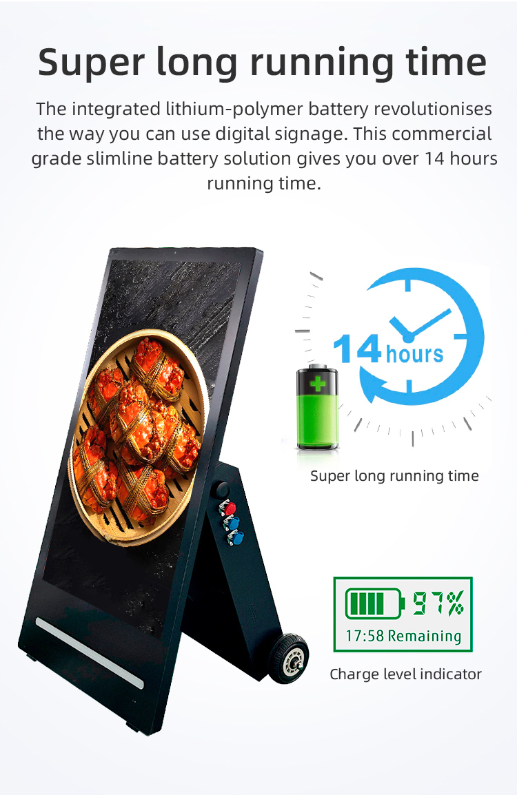 4. Outdoor 43-Inch Digital Signage Screen with Wooden Case Packaging