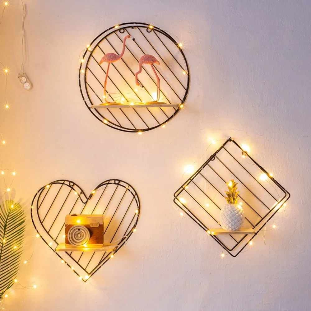 Floating Shelf for Bathroom Bedroom Wall Mounted Heart Shelf Bl26366