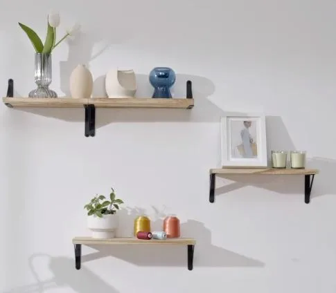 Floating Wood Wall Shelves Details