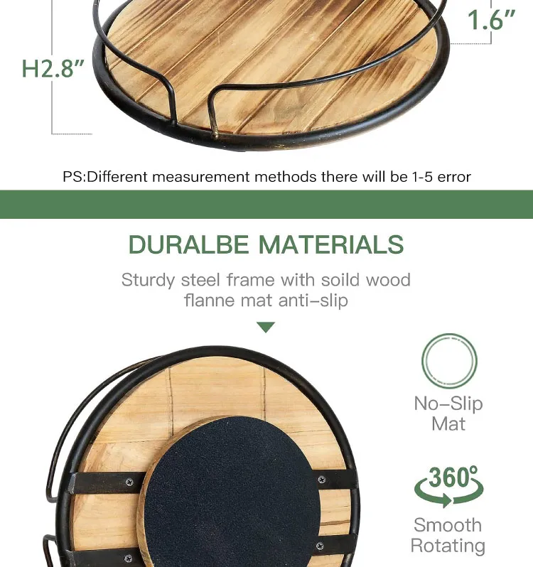 Wood Lazy Susan Organizer 2