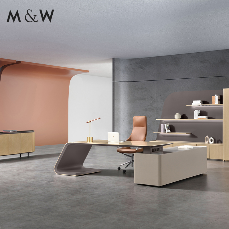 M&W Luxury Design Director CEO Furniture Manager Table Veneer Office Executive Desk