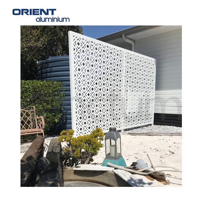 Metal Aluminum Decorative Laser Cut Fence Panel and Screen Room Divider