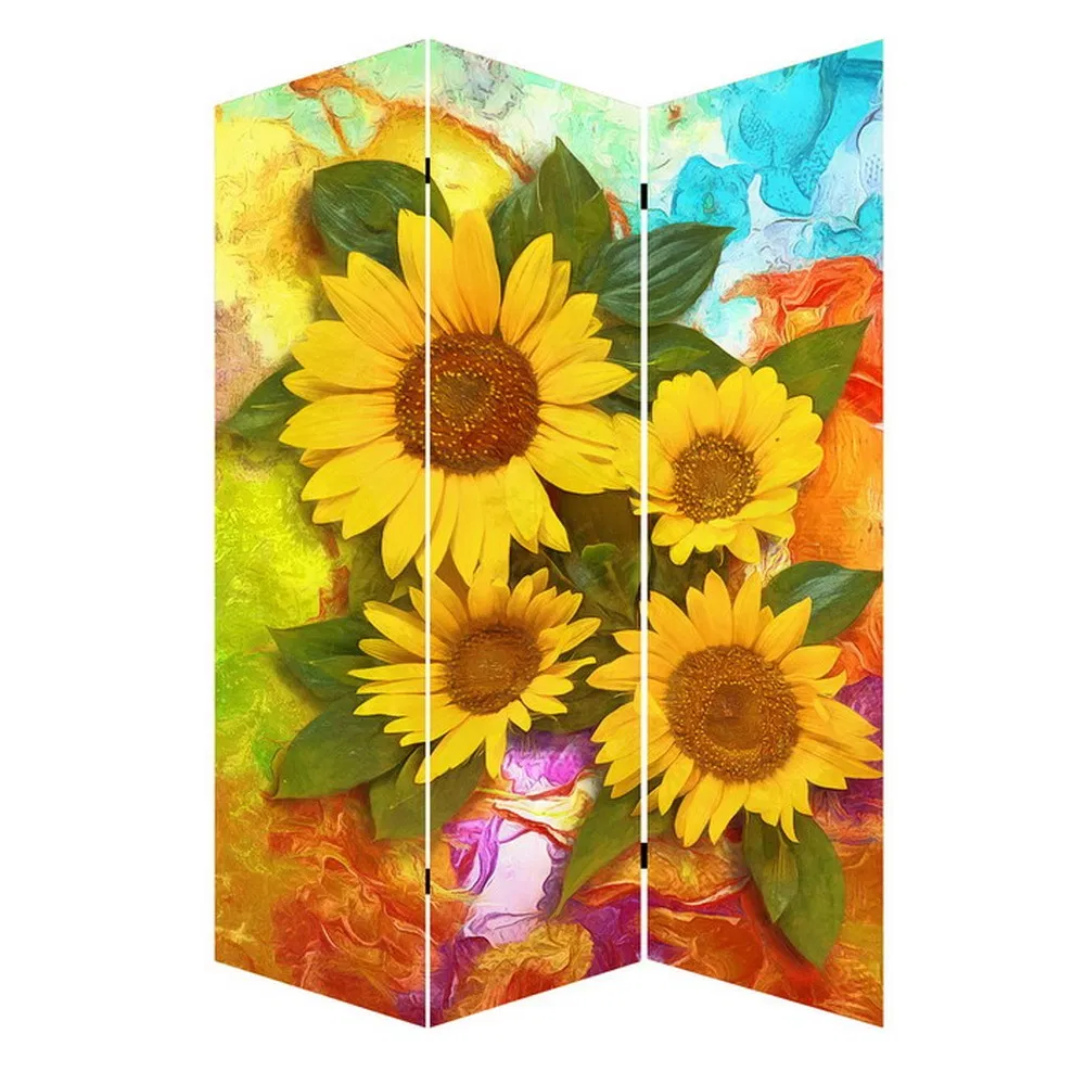 Folding Screen Room Divider Newly Wooden 3 or 6 Panels OEM Inside Wood Custom Frame Item