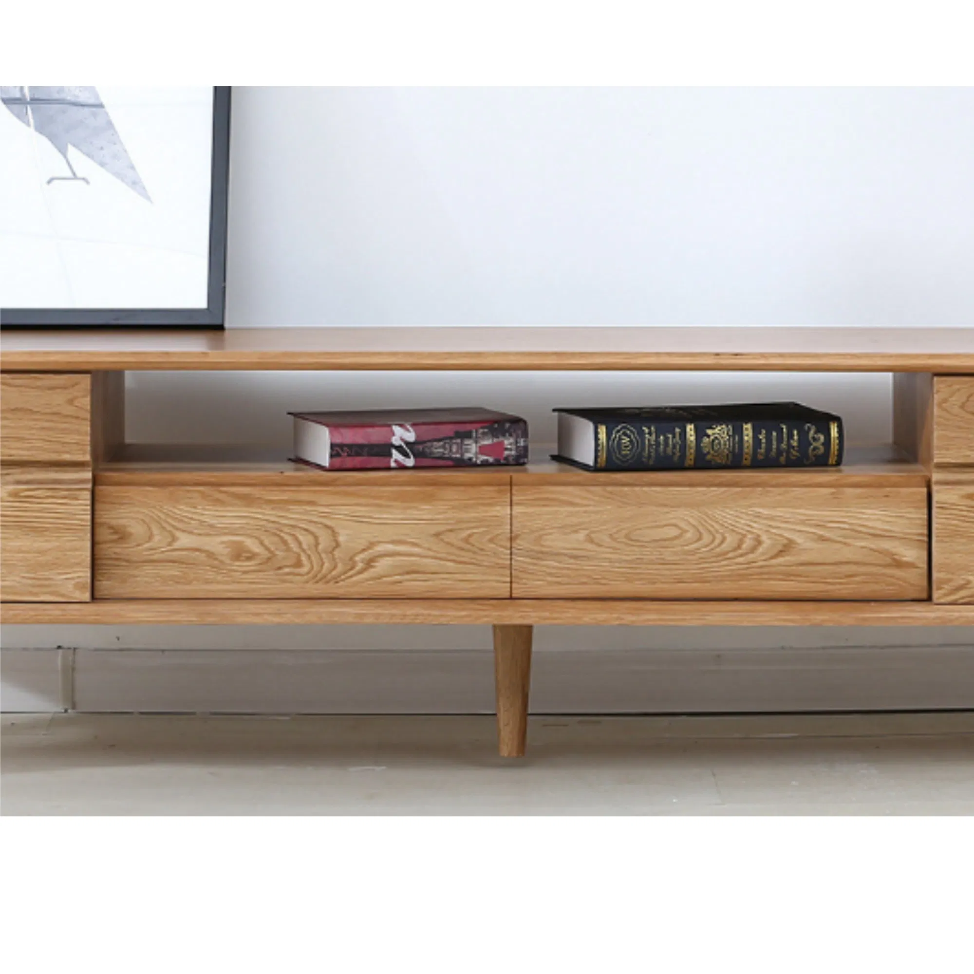 Nordic Minimalist Solid Wood TV Stand