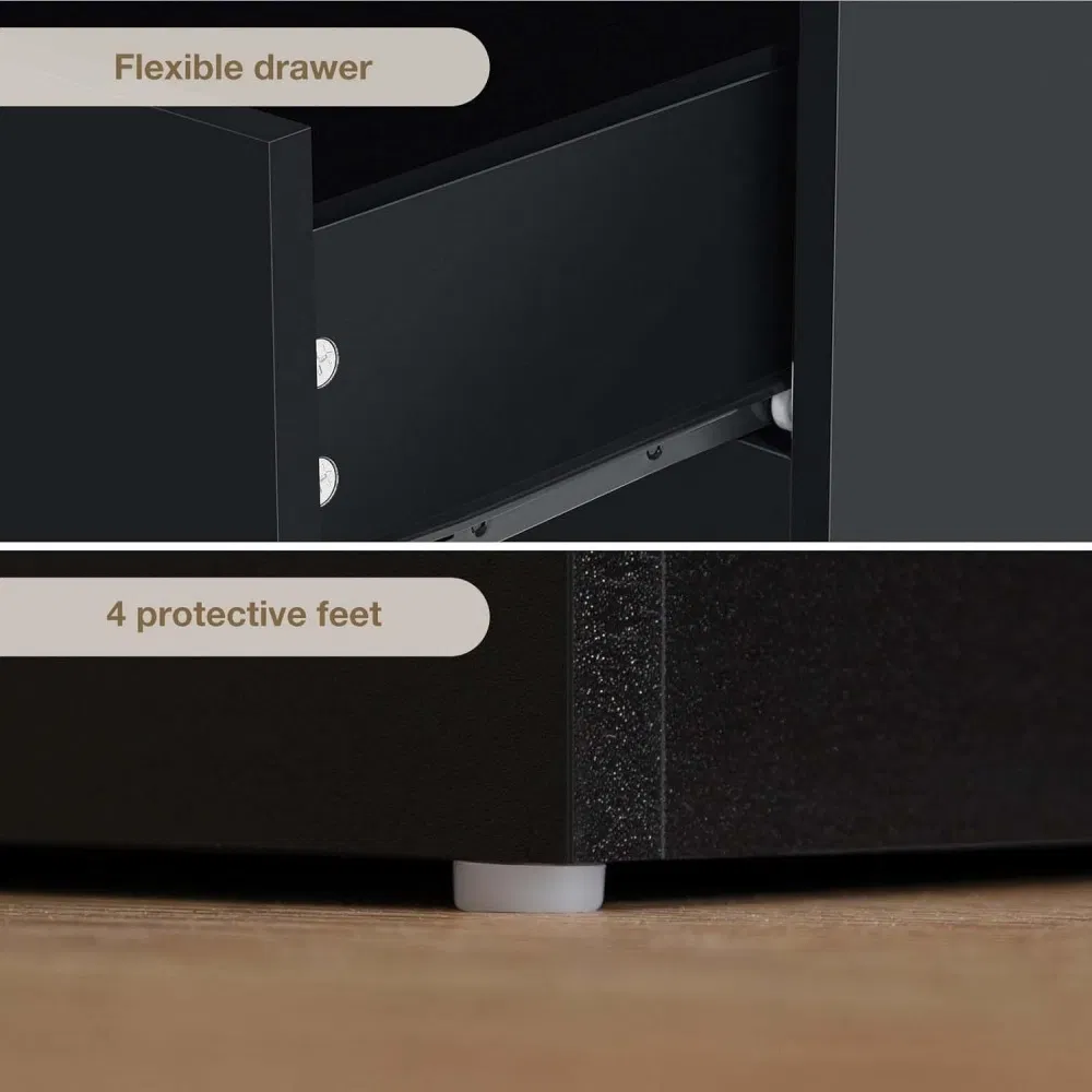 Minimalist Bedroom Furniture Wooden Nightstand Bedside Table Set Hotel Furniture