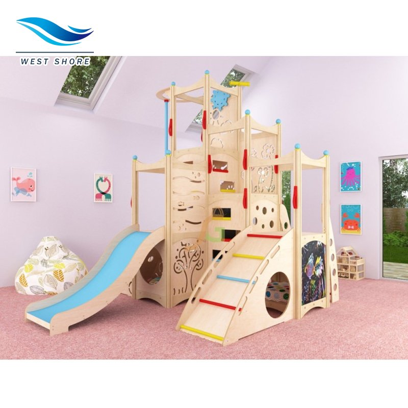 Wooden Playground Equipment Indoor Play Set Furniture for Preschool Nursery Furniture Solutions Montessori Furniture for Kid