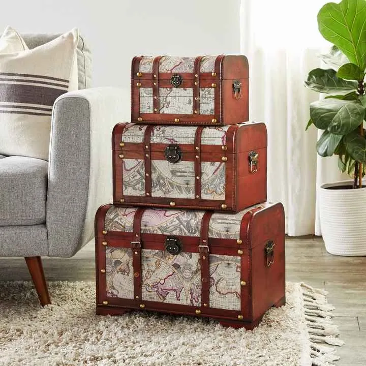 Natural Color Storage Suitcase