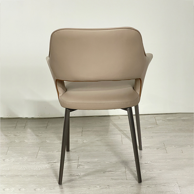 fashion Designed Home Furniture Nordic Luxury PU Leather Dining Room Chairs Cover Modern