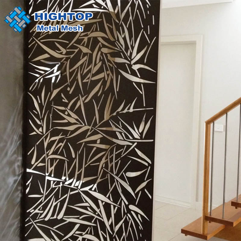 Interior Decoration Panel Laser Cut Garden Rose Gold Room Divider