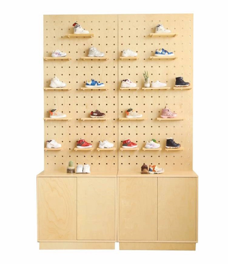 Pegboard Display Stand Pegboard Shelves Storage Organizer Wall Mount Pegboard Floating Rack Wood Display Shelves