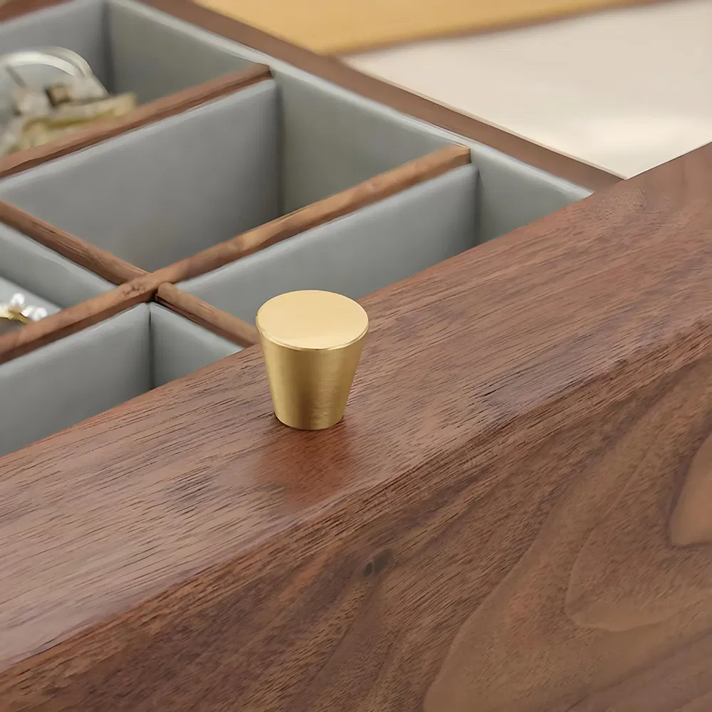 Handcrafted Wood Black Walnut Jewelry Box for Jewelry and Gift