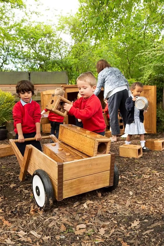 EMA Wooden Toddler Role Play Furniture for Outdoor Garden Imaginative Play