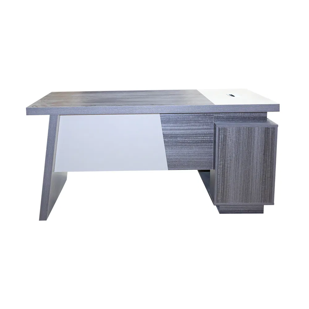 Wood Executive Desk and Chair Set, Luxury Stylish CEO Office Furniture with Drawer for Lady Manager