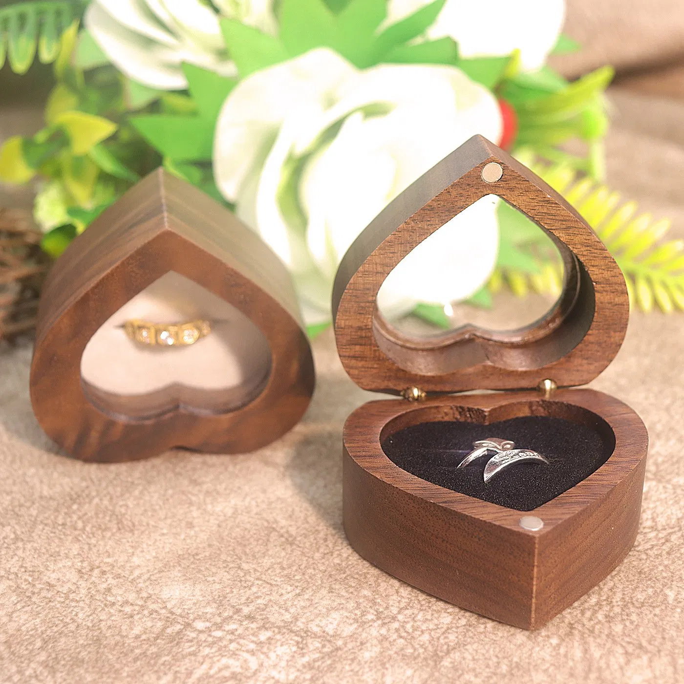 Handcrafted Custom Wooden Box with Design and Color Customization Options EU Eco - Friendly Jewelry Boxes, Customizable Logo Printing High - Quality