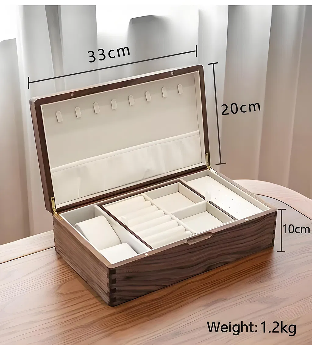 Luxury Handcrafted Wooden Jewelry Box for Storage and Gift