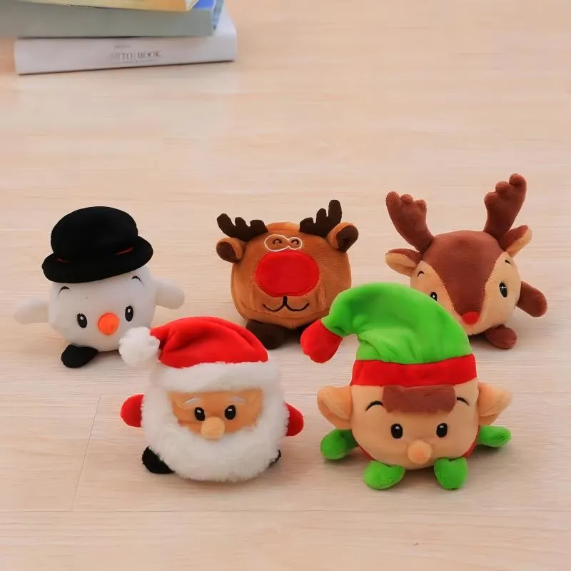 Wholesale Christmas Reindeer Snowman Plush Toy Kids Plush Doll Xmas Festive Gifts