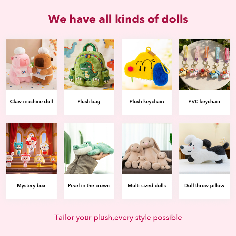 30,000 Style Factory Hot Sale Anime Character Dolls 8Inch Stuffed Animals Toys Kids Toys Wholesale Plush Toys for Claw Machine