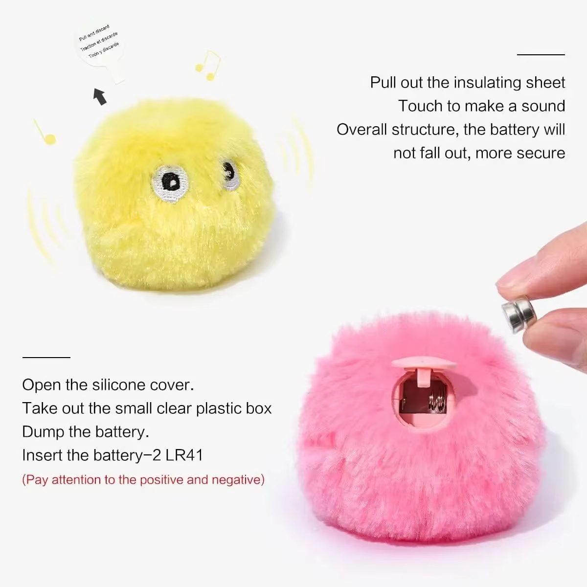 Wholesalers Luxury Classic Interactive Ball Smart Catnip Training Toy Plush Electric Kitten Squeak Sounding