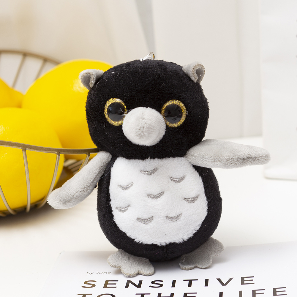 Cartoon Cartoon Owl Plush Toy Pendant Figure Scissors Machine To Accompany Sleeping Doll Pillow Decoration Doll Machine