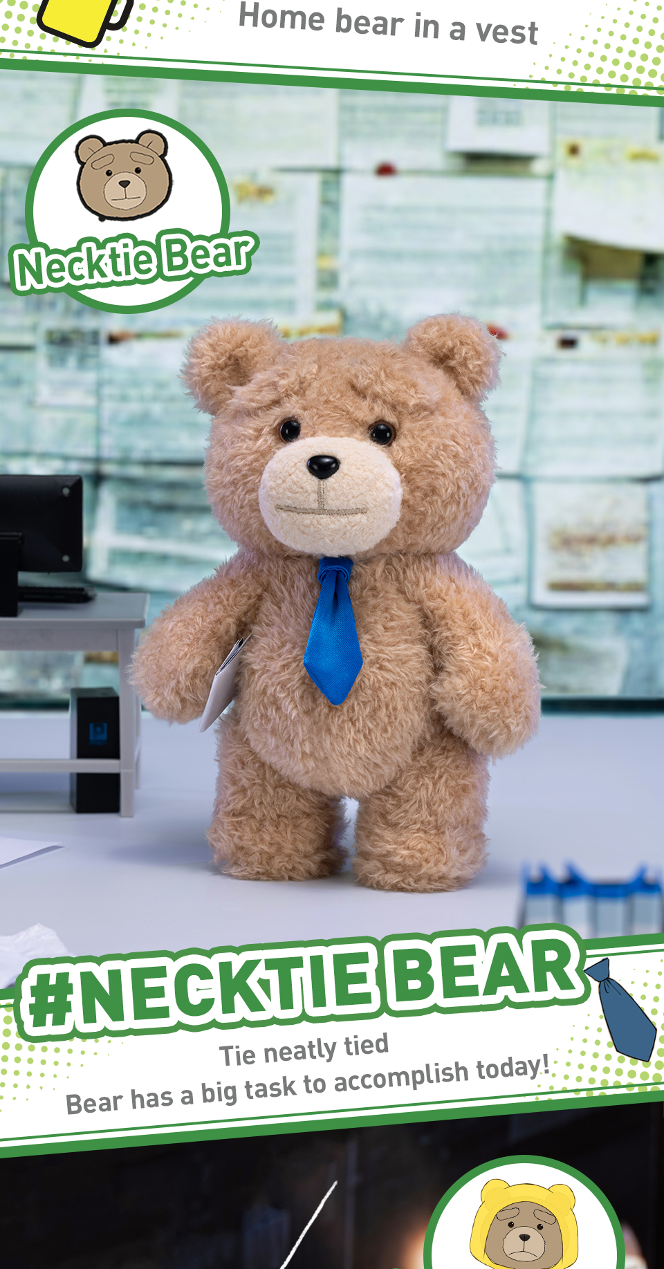 Original Ted2 Bear Series PVC Blind Box Plush Doll Cute Keychain Toy and Home Decorations