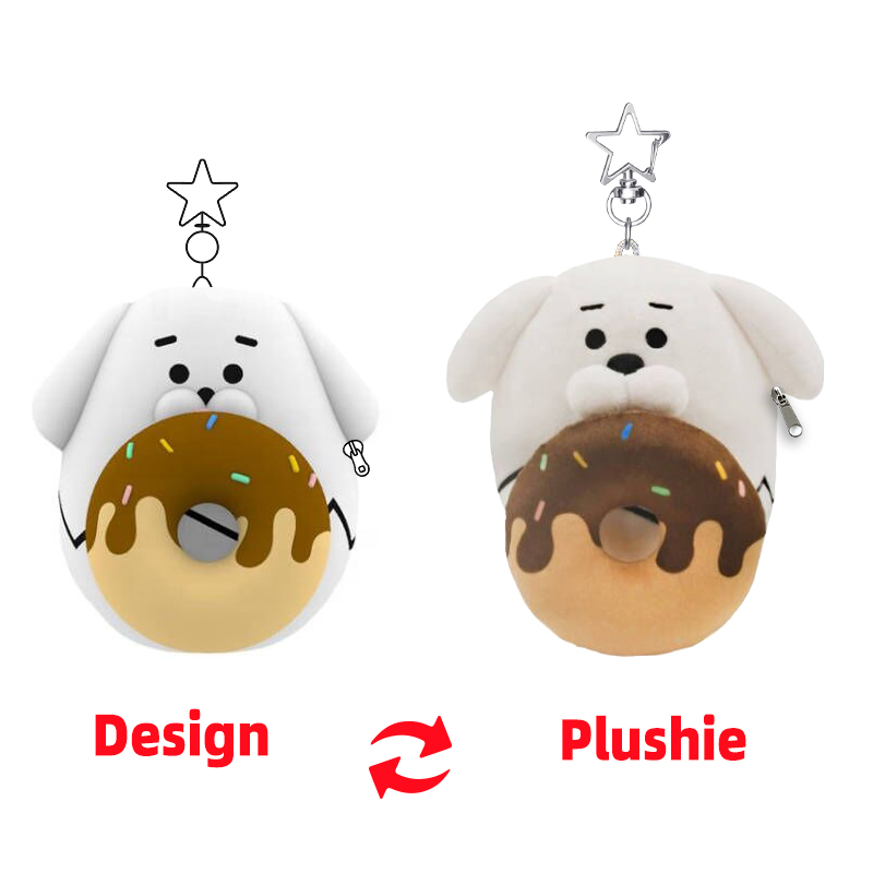 Personalised Plushies Stuffed Plush Custom Plush Toys Keyring Plush Keychain