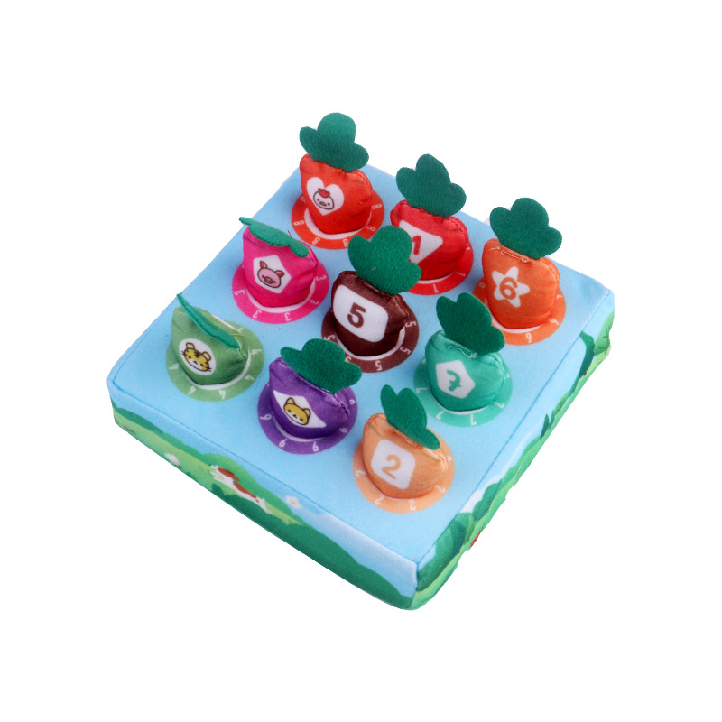 Baby Pull Carrot Plush Toy Montessori Soft Stuffed Fine Motor Skill Early Education EN71 CPC Certified Infant Gift