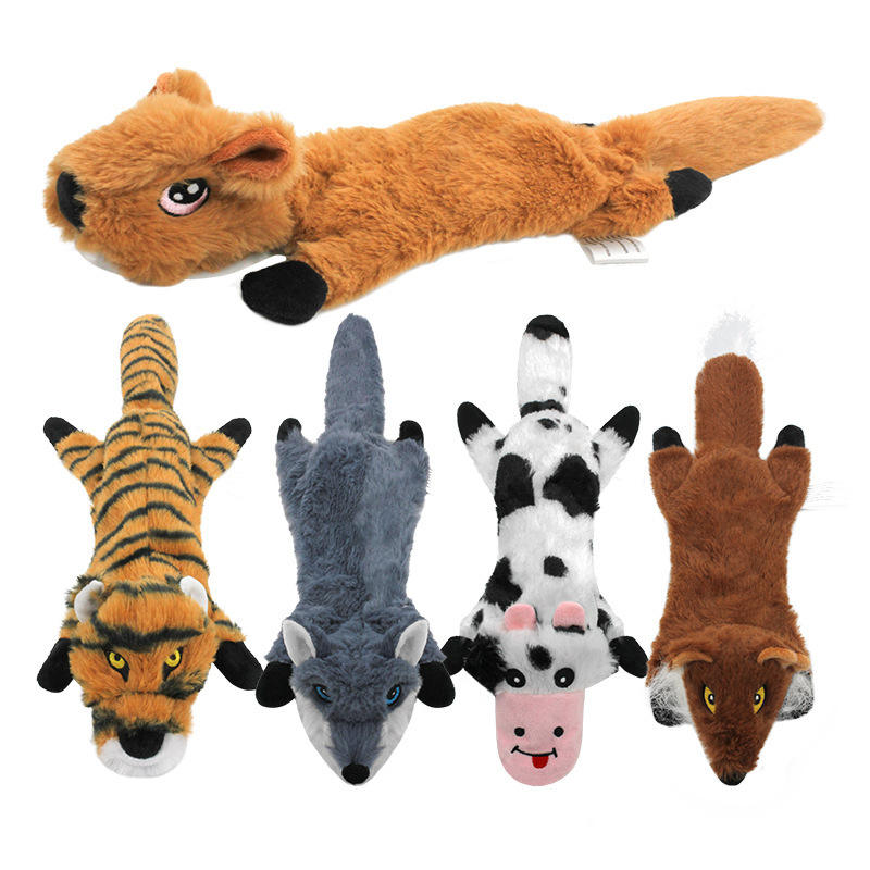 Wholesale Eco-friendly Cute Plush Dog Toy With Sound For Interactive Pet Training;