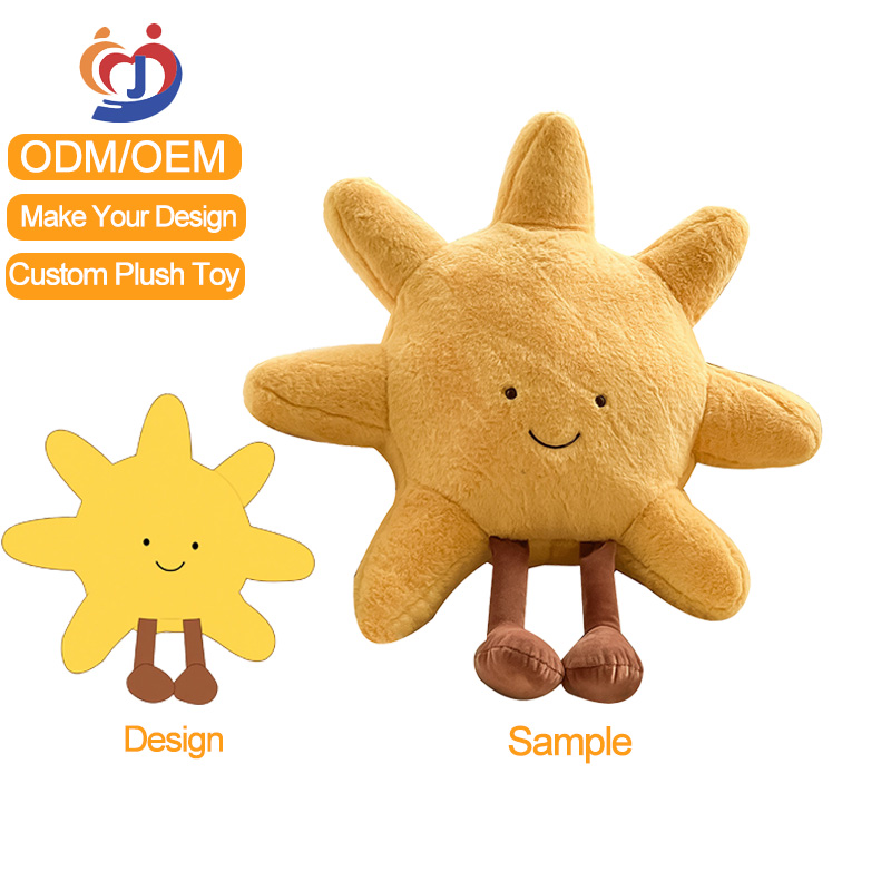 Factory Custom Plush Toy Soft Plush StarsThrow Pillow Plush Doll Customize Logo Stuffed Animal Toy For Kids