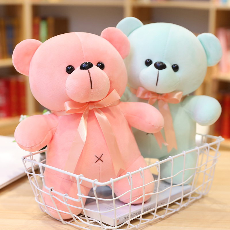 New Pattern Mini Teddy Plush Toys Wholesale Kid-Friendly Dog Toy with PP Cotton Filling Teddy Bear Skin