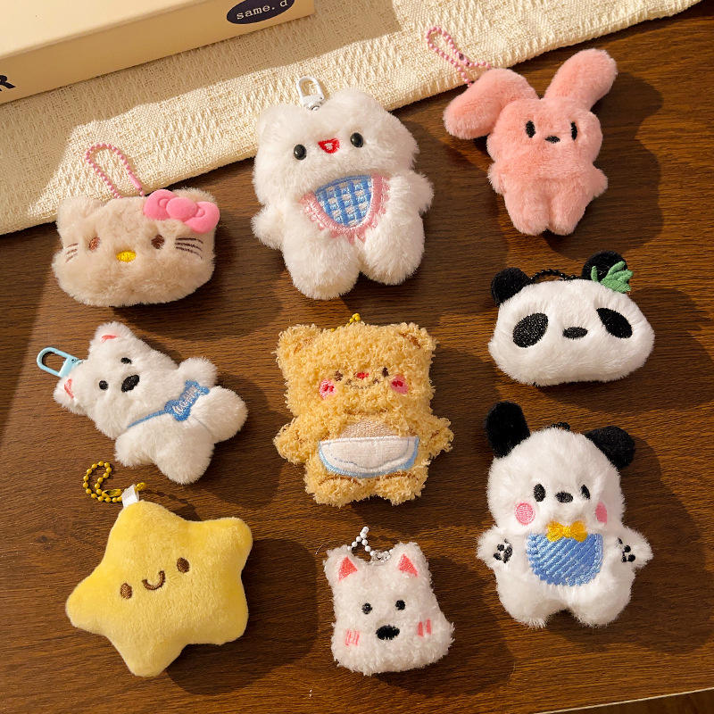 Customized Cotton Plush Keychain Character Manufacturer Cheap Price Kawaii Mini Promotional Stuffed Cute Animal Keychain Gifts
