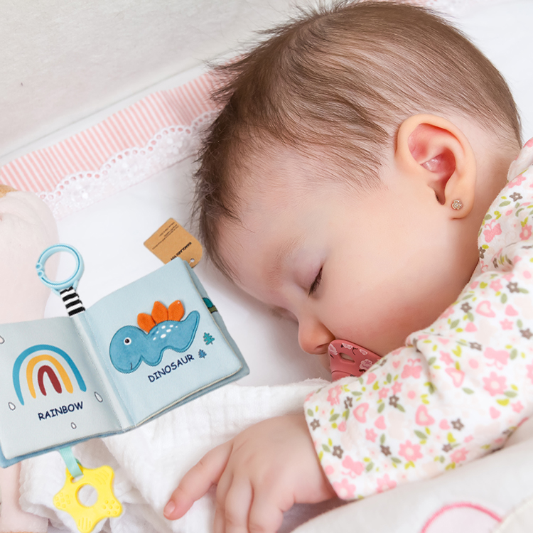Wholesale Infant Early Education Cartoon Animal Sensory Baby Toys Washable Montessori Toys Plush Infants Educational Cloth Book