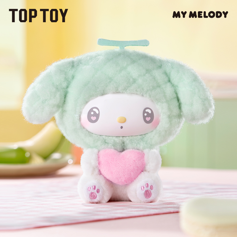 TPTY for Sanrio My Melody 50th Anniversary Series Mystery Box 6+1 Hidden Action Figures Collectible Plush Keychain Toys