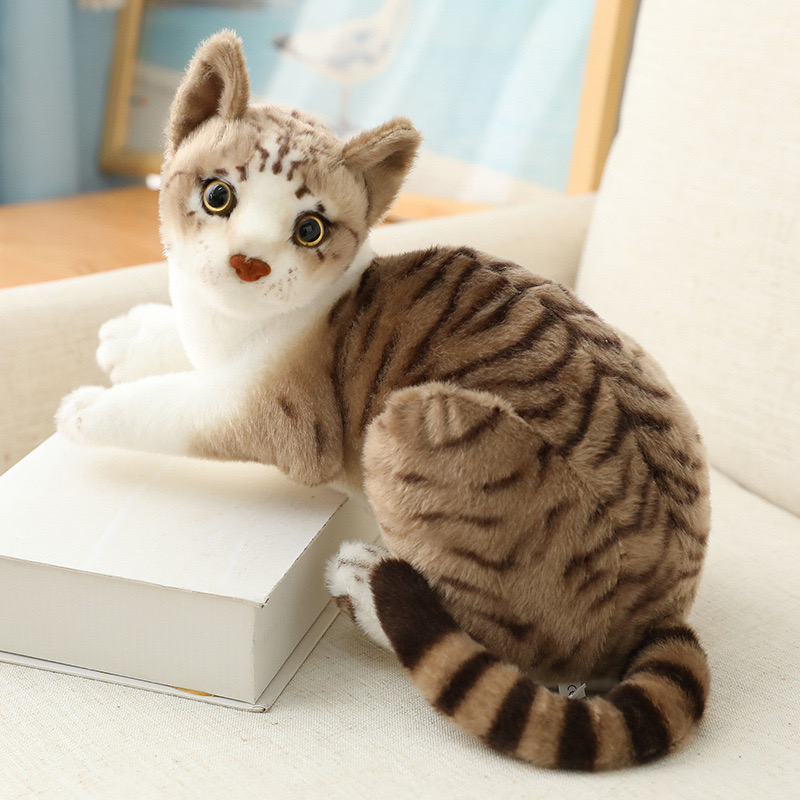 Low Moq Personalized Simulated Animal cat Variety Plush Toys Stuffed Toys Children comfort Early Education Animal Plush Toy