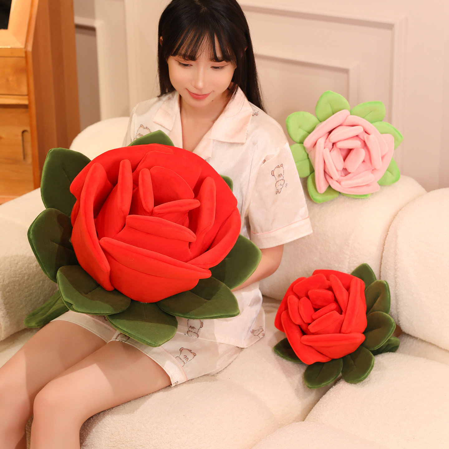 Rose Flower Plush Toy 1