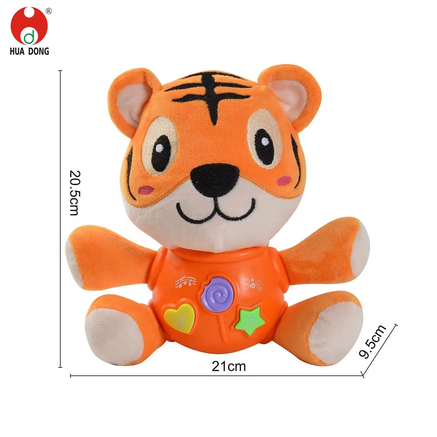 Factory Direct Selling High Quality Baby Plush Toy Musical Electric Toddler Stuffed Toy Yellow Color Duck Soothing Lights Children Toys as Promotional Gift Toy